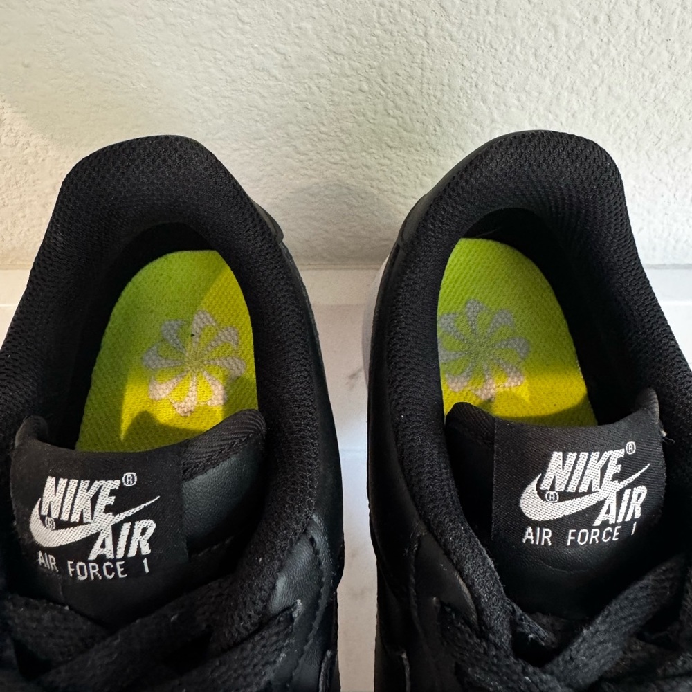 Nike Air Force 1 Black and White Sneakers - Picture 7 of 16